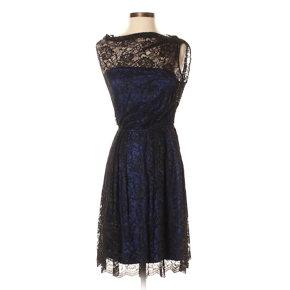 NWT Sophie Thealette For The Limited Navy Sheer Lace Dress